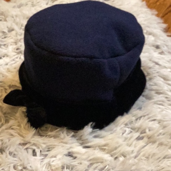 GOODLAD GIRLS NAVY VELVET RUFFLE HAT & COAT SET SZ. 3T - Picture 2 of 11